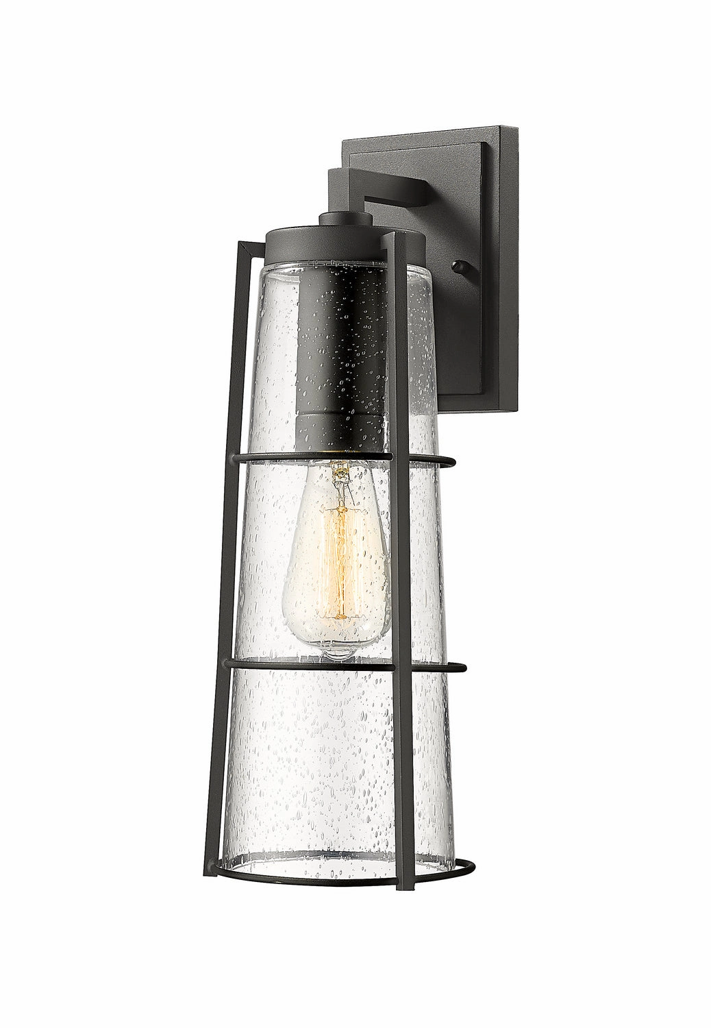 Helix One Light Outdoor Wall Light BlackOutdoor wall sconces with motion sensor