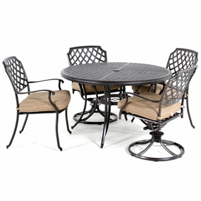 Heritage 5 PC Dining Groupaluminum alloy outdoor sofa set