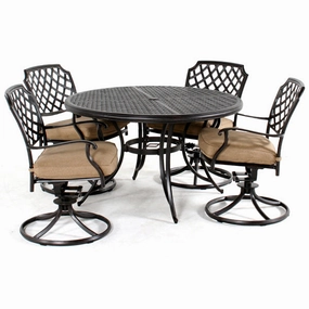Heritage 5 PC Dining Setaluminum alloy outdoor sofa set