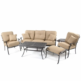 Heritage 6 PC Deep Seating Setaluminum alloy outdoor sofa set
