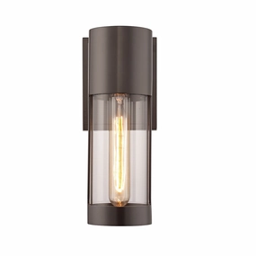 Hester One Light Outdoor Wall Sconce Powder Coated BronzeOutdoor wall sconces with motion sensor