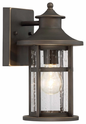 Highland Ridge One Light Outdoor Wall Lamp Oil Rubbed Bronze W/ Gold HighOutdoor wall sconces with motion sensor