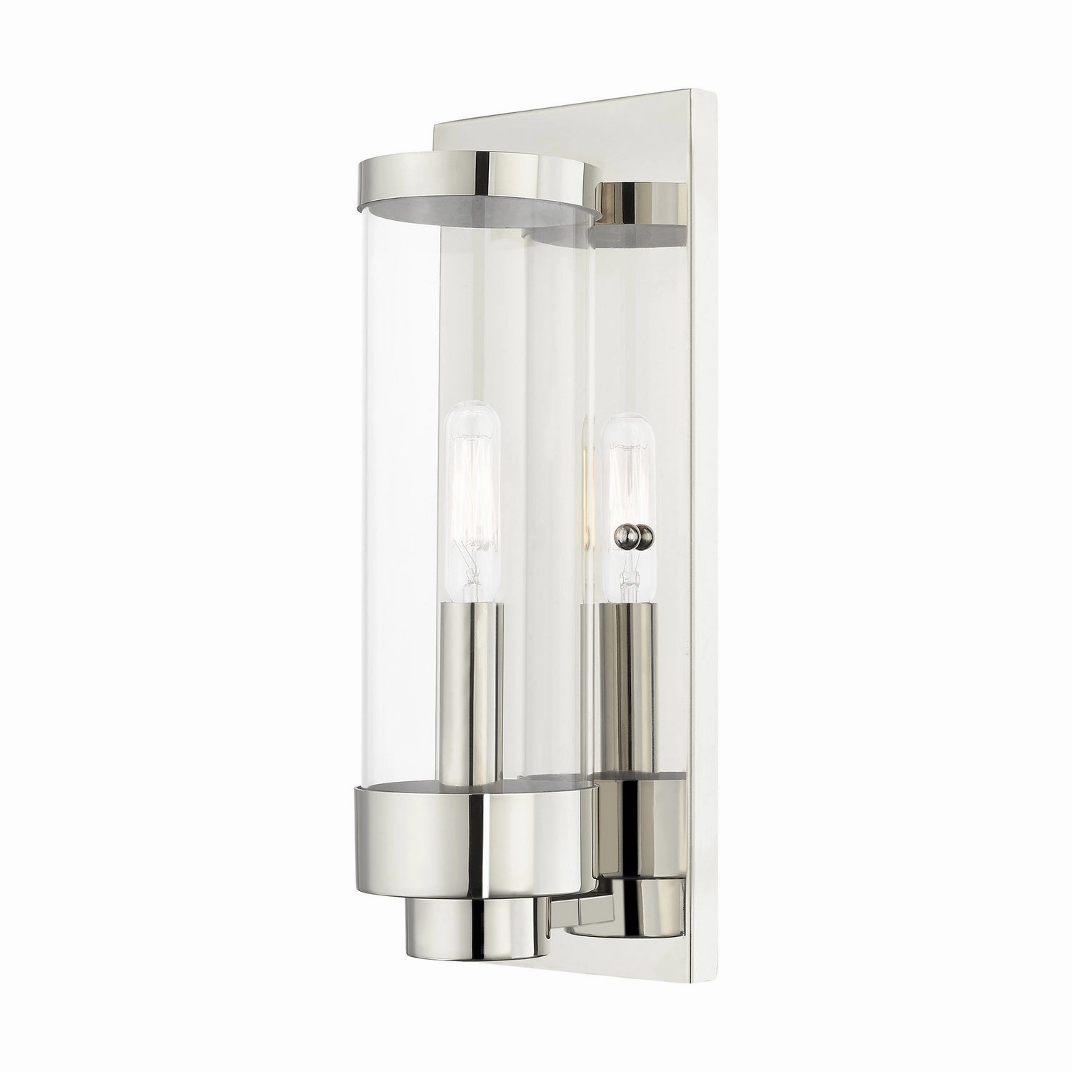 Hillcrest One Light Outdoor Wall Lantern Polished ChromeOutdoor wall sconces with motion sensor