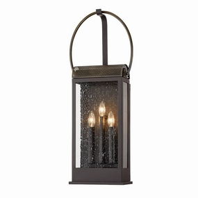 Holmes Three Light Wall Sconce Holmes Bronze/BrassOutdoor wall sconces with motion sensor