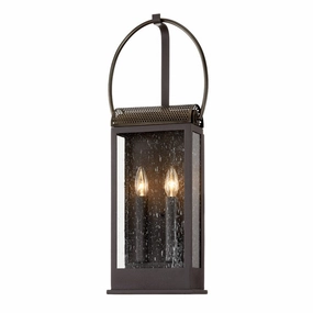 Holmes Two Light Wall Sconce Holmes Bronze/BrassOutdoor wall sconces with motion sensor