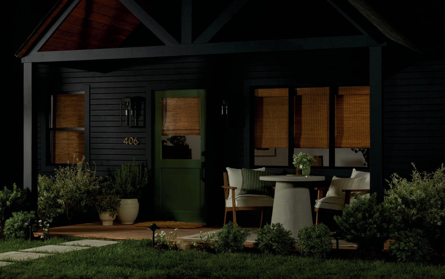 Hone One Light Outdoor Wall Mount Textured Black