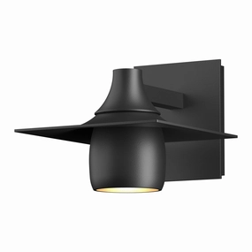 Hood One Light Outdoor Wall Sconce Coastal BlackOutdoor wall sconces with motion sensor