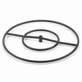 HPC Fire 18" Single Black Iron Fire Ring (10 pcs) FR18Fireproof mat for under fire pit