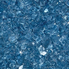 HPC Fire 1/4 inch Pacific Blue Fire Pit Glass FPGLPACIFICBLUEFireproof mat for under fire pit