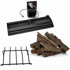 HPC Fire 22" Western Driftwood Dual Step H-Burner Electronic Ignition Fire Pit Insertsportable outdoor fire pit with lid