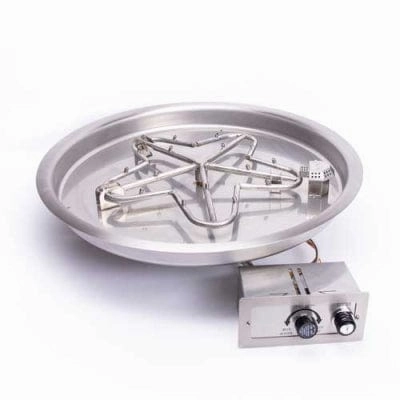HPC Fire 25" Round Bowl Insert Push Button PENTA25FPK-NG