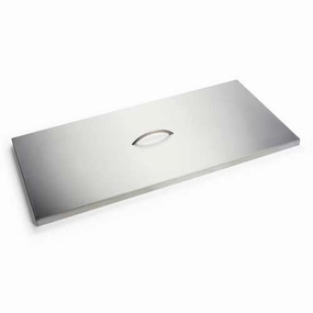 HPC Fire 28x16 inch Rectangle Stainless Steel Fire Pit Cover HPHC-24X12SSFireproof mat for under fire pit