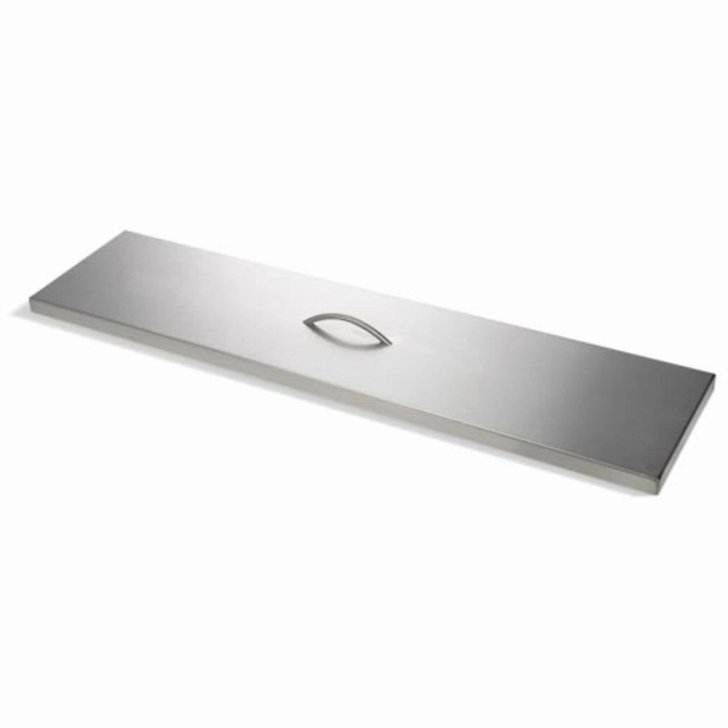 HPC Fire 28x9.5 inch Rectangular Stainless Steel Fire Pit Cover TPHC-24SSFireproof mat for under fire pit