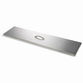 HPC Fire 28x9.5 inch Rectangular Stainless Steel Fire Pit Cover TPHC-24SSFireproof mat for under fire pit