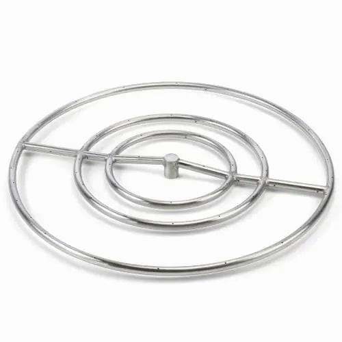 HPC Fire 30" Round High Capacity Burner Fire Pit Kit FPS30HCFireproof mat for under fire pit
