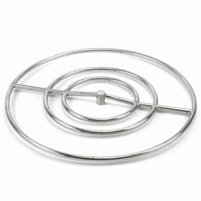 HPC Fire 30" Round High Capacity Burner Fire Pit Kit FPS30HCFireproof mat for under fire pit