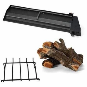 HPC Fire 33" Arizona Weathered Oak Dual Step Push Button/Flame Sensing Insertportable outdoor fire pit with lid