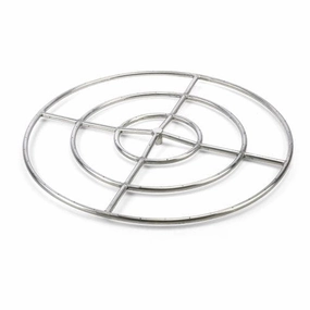 HPC Fire 36 inch High Capacity Round Stainless Steel Natural Gas Burner FRS-36HC KITFireproof mat for under fire pit