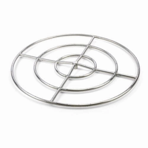 HPC Fire 36 inch High Capacity Round Stainless Steel Natural Gas Burner FRS-36HC KITFireproof mat for under fire pit