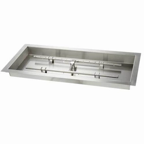 HPC Fire 36 X 14" Pan H-Burner 36X14SS-H-LPportable outdoor fire pit with lid