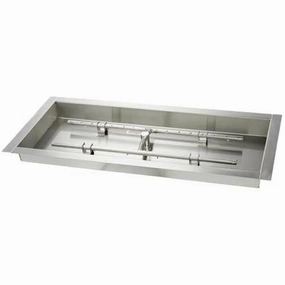 HPC Fire 36 X 14" Pan H-Burner TOR-36X14SS-H-LPportable outdoor fire pit with lid