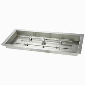 HPC Fire 36 X 14" Pan TOR-36X14SS-Hportable outdoor fire pit with lid