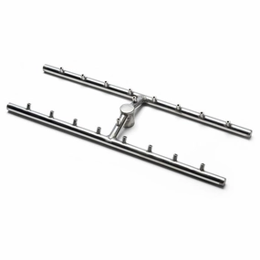 HPC Fire 36x8 inch H Torpedo Burner for Fire Pit TOR-HBSB36 KITFireproof mat for under fire pit