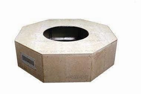 HPC Fire 45" Unfinished Octagon Fire Pit Enclosures FPE45-OCTAGONportable outdoor fire pit with lid