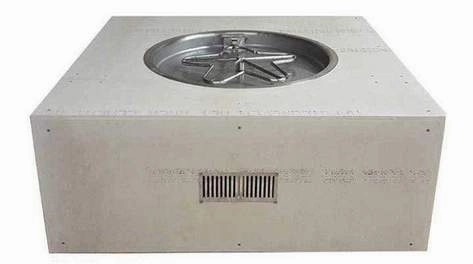 HPC Fire 45" Unfinished Square Fire Pit Enclosures TOR-U45S/25SSCEKportable outdoor fire pit with lid