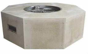 HPC Fire 54" Octagon Unfinished Fire Pit Enclosures TOR-U54O/25SSCEKportable outdoor fire pit with lid