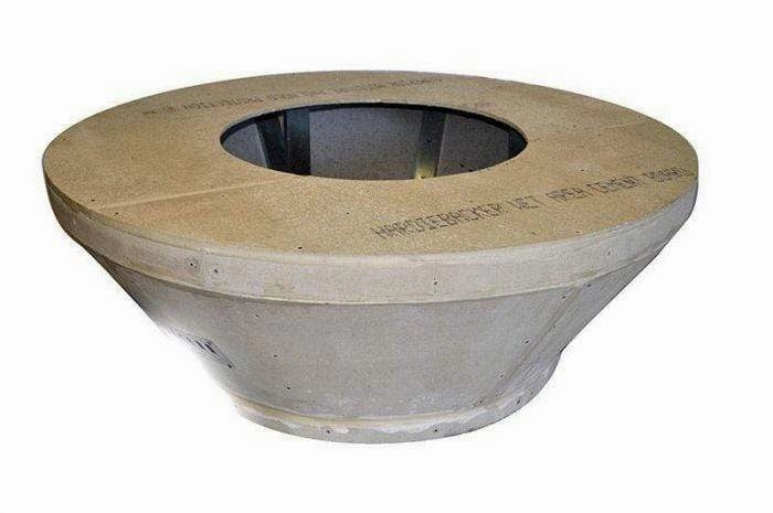 HPC Fire 54" Unfinished Fire Pit Enclosures FPE54-ROUNDTAPportable outdoor fire pit with lid