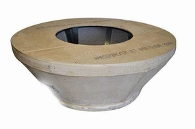 HPC Fire 54" Unfinished Fire Pit Enclosures FPE54-ROUNDTAPportable outdoor fire pit with lid