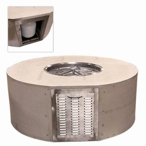 HPC Fire 60" Round Fire Pit Enclosure Kit UST60R/MLFPK25CEK-LPportable outdoor fire pit with lid