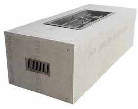 HPC Fire 60" Unfinished Rectangular Fire Pit U60X24-30X12MLFPKCEKportable outdoor fire pit with lid