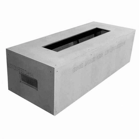 HPC Fire 60 x 24" Rectangular Unfinished Fire Pit Enclosure FPE60X24-LINEARportable outdoor fire pit with lid
