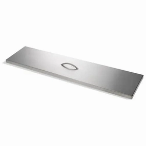 HPC Fire 64 X 9.5" Stainless Steel Linear Fire Pit Cover TPHC-60SSFireproof mat for under fire pit