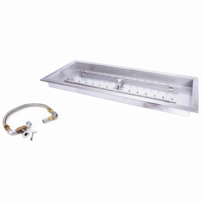 HPC Fire 66 x 16 Match-Lit SST Torpedo H-Burner Fire Pit Insert TOR-CFPK/HBSB60 KITportable outdoor fire pit with lid