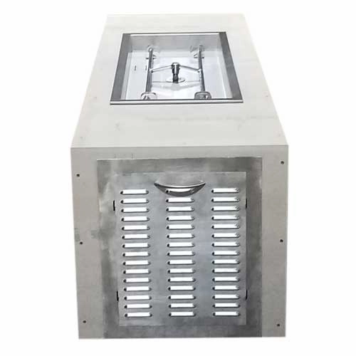 HPC Fire 70" Square Fire Pit Enclosure UST70X24/36X14FPPKCEK-LP