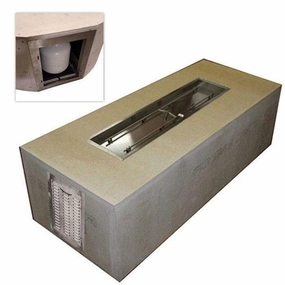 HPC Fire 70 x 24" Rectangular Fire Pit Enclosure Kit UST70X24-36FPPKCEKportable outdoor fire pit with lid