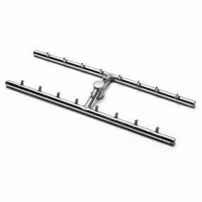 HPC Fire 72x10 inch H Torpedo Burner for Fire Pit TOR-HBSB72 KITFireproof mat for under fire pit