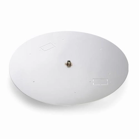 HPC Fire 7.75 inch Round Flat Fire Pit Burner Pan 571-8Fireproof mat for under fire pit
