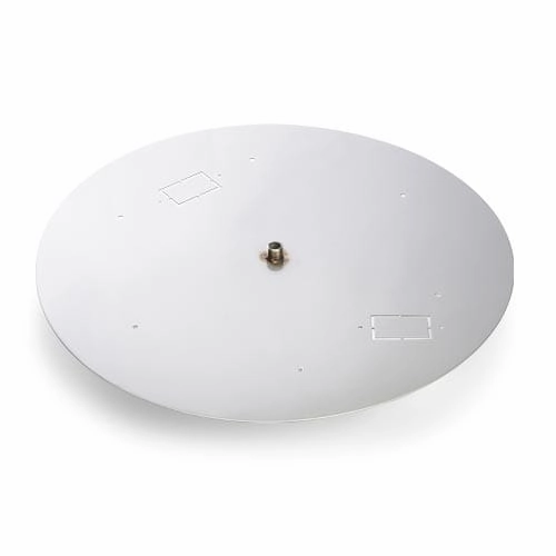 HPC Fire 7.75 inch Round Flat Fire Pit Burner Pan 571-8Fireproof mat for under fire pit