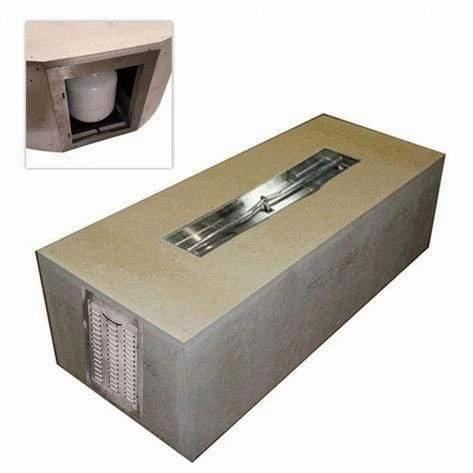HPC Fire 80" Rectangular Fire Pit Enclosure TOR-UST80X24/48FPPKCEK-LPportable outdoor fire pit with lid