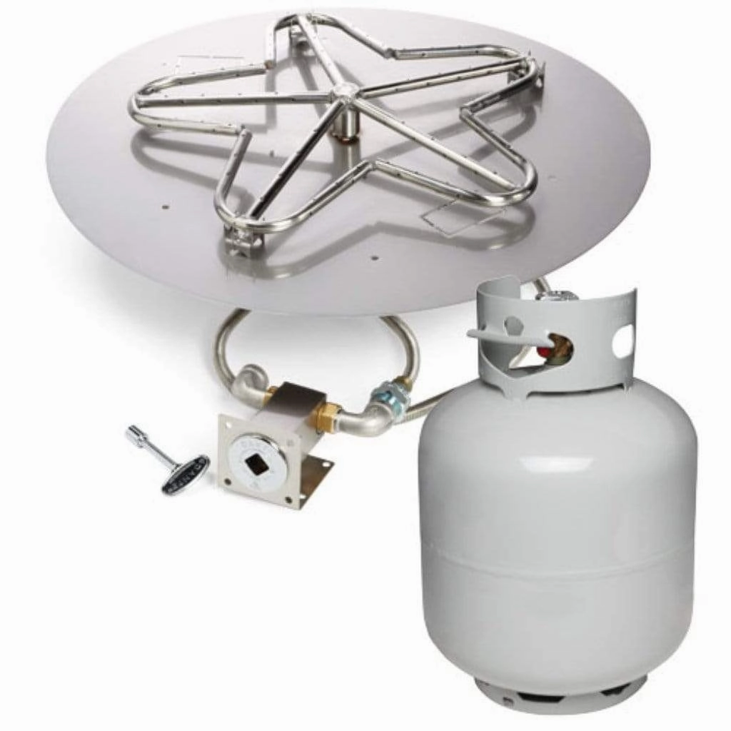 HPC Fire 8" Round Flat Pan Fire Pit Insert MLFPK8-FLEX-LP-STportable outdoor fire pit with lid