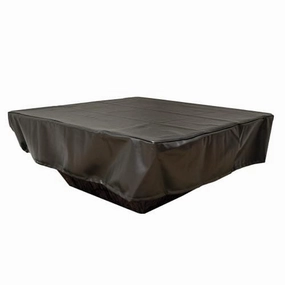 HPC Fire 90x40 inch Rectangle Black Vinyl Fire Pit Cover FPC-90X40Fireproof mat for under fire pit