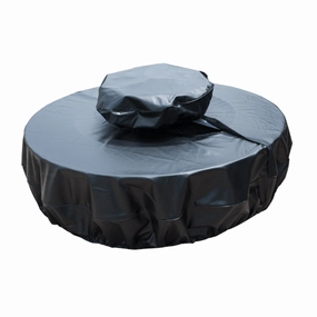 HPC Fire Basin 84-inch Round Black Vinyl Fire Pit Cover FPC-84WBFireproof mat for under fire pit