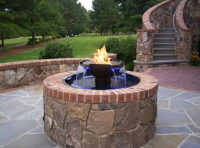 HPC Fire H2OnFire Series FOW52R-MONACO4BL-EIportable outdoor fire pit with lid