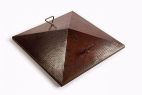 HPC Fire Hammered Copper Cover for 40" Sedona Bowl FPHC-40SEDONA-SQFireproof mat for under fire pit