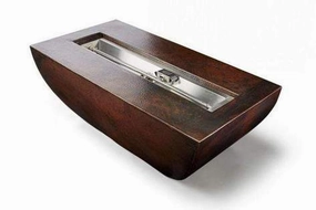 HPC Fire Phoenix Fire Bowl Linear Trough SST Torpedo Burner TOR-PHOEN47X25/TRGH-MLFPKportable outdoor fire pit with lid