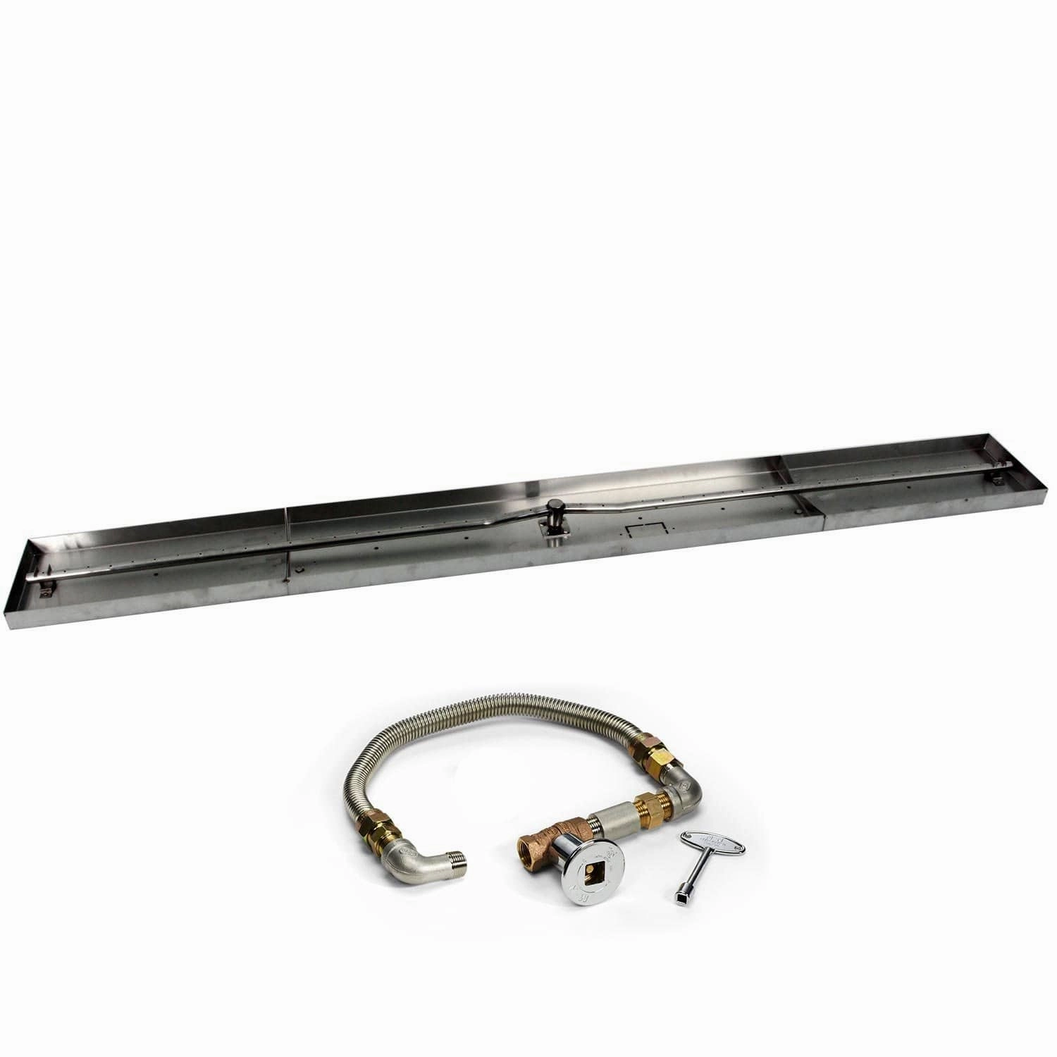 HPC Fire Pit Series Linear Interlink Burner w/MLFPK FPS-LINEAR73X8portable outdoor fire pit with lid